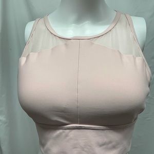 Exercise Bra by BuffBunny size Large light cream pink